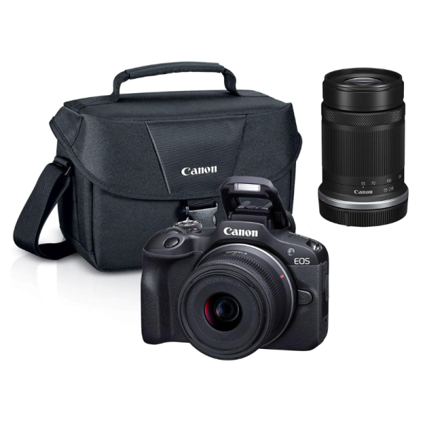 Canon EOS R100 Mirrorless Camera Twin Lens Kit 18‑45mm & 55‑210mm
