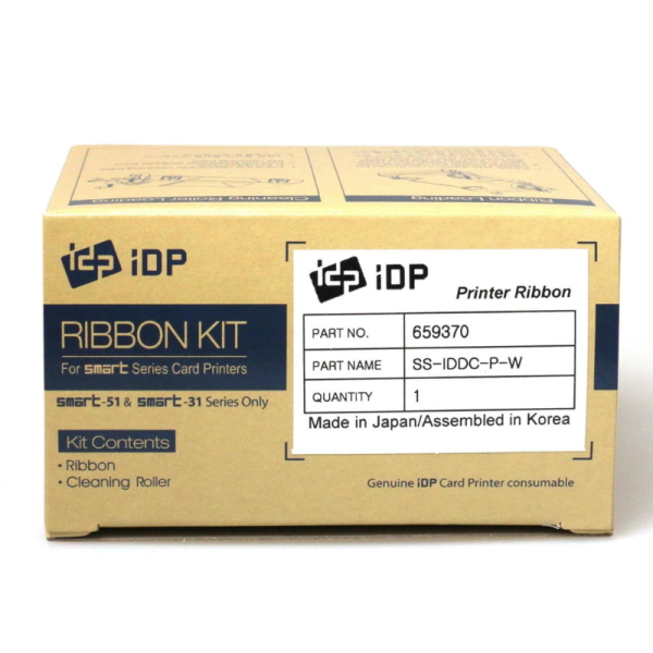 IDP SMART-51 White Monochrome Ribbon