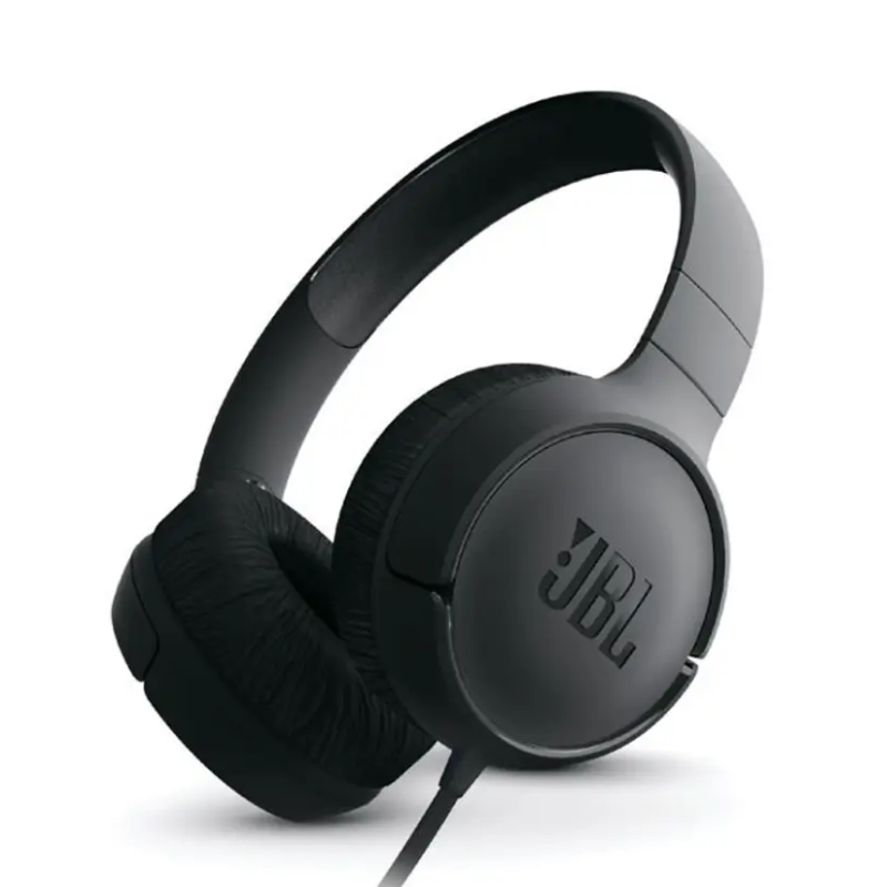 JBL Tune 500 Wired Headphones – Black