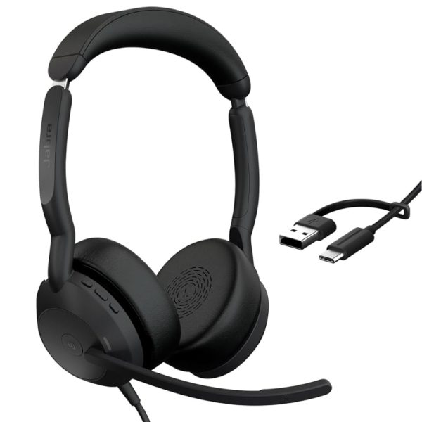 Jabra Evolve2 50 WiredBluetooth Stereo Headset