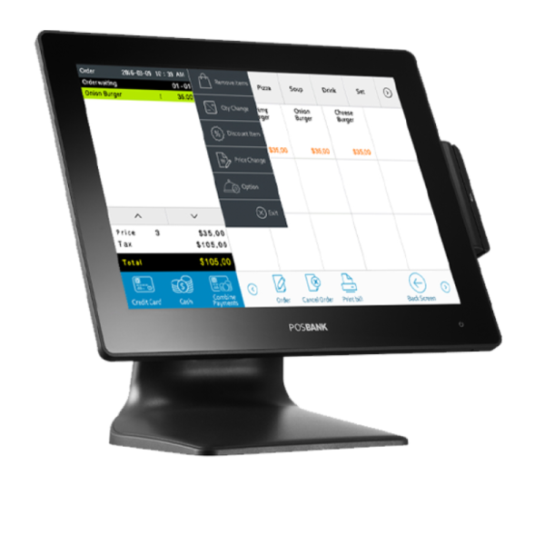 POSBANK APEXA G All-in-One Touch POS Core i3 8GB RAM 128GB SSD15 Bezel-Free PCAP Display