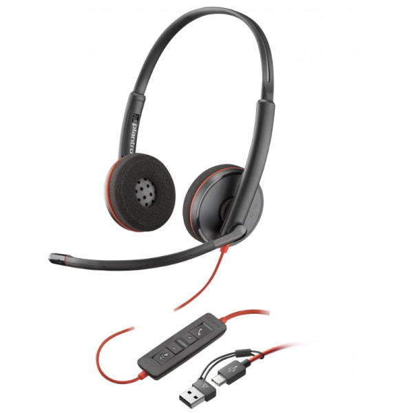 Poly Blackwire 3220 USB‑C Wired Stereo Headset
