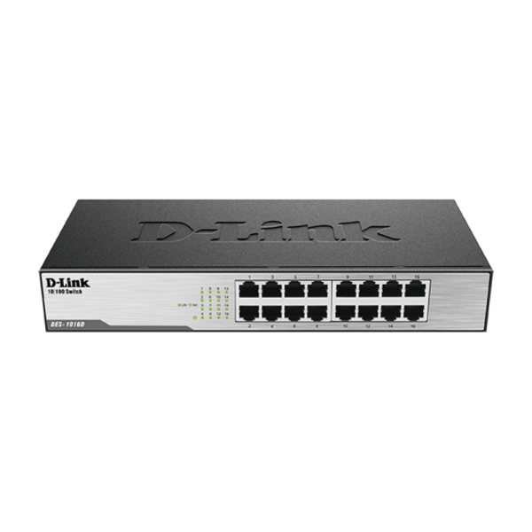 D-Link DES-1016D 16-Port 10100Mbps Unmanaged Switch