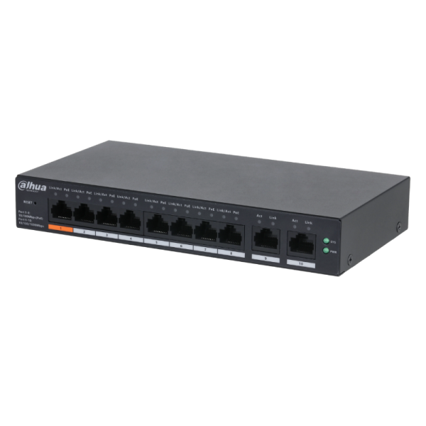 Dahua CS4010-8ET-60 10-Port Cloud Managed PoE Switch
