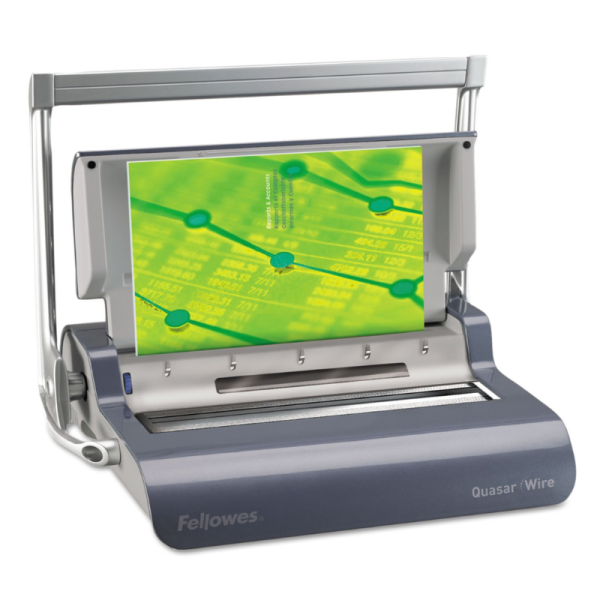 Fellowes Quasar Wire Binding Machine 15-Sheet Punch 130-Sheet Bind