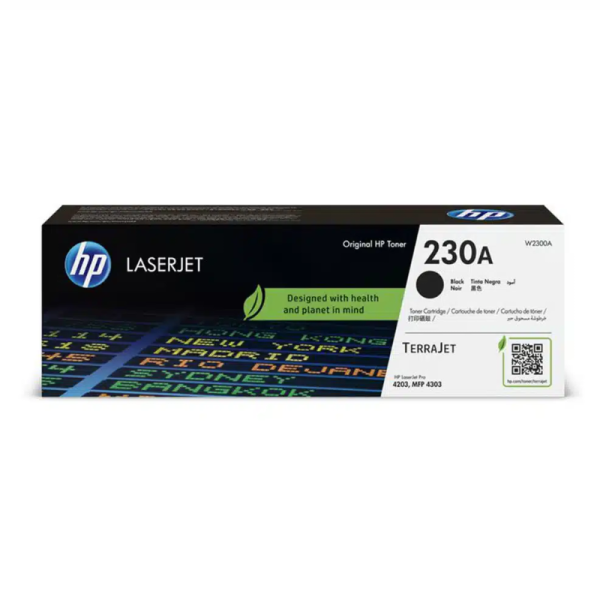 HP 230A Black Original LaserJet Toner Cartridge (W2300A)