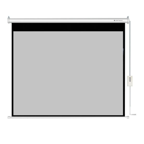 Light Wave LW-EPS-240E Electric Projector Screen 240x240cm RF Remote