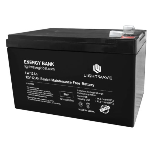 Lightwave LW 12AH 12V12Ah UPS Battery High-Performance SMF