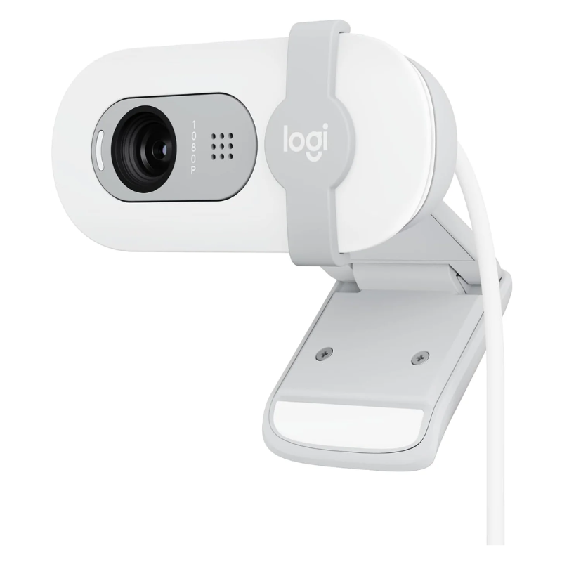 Logitech Brio 100 HD Webcam Off-White 1080p Full HD Privacy Shutter