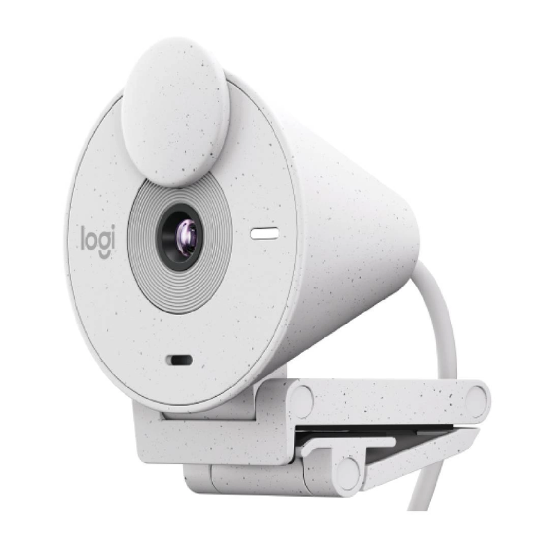 Logitech Brio 300 HD Webcam Off-White 1080p USB-C
