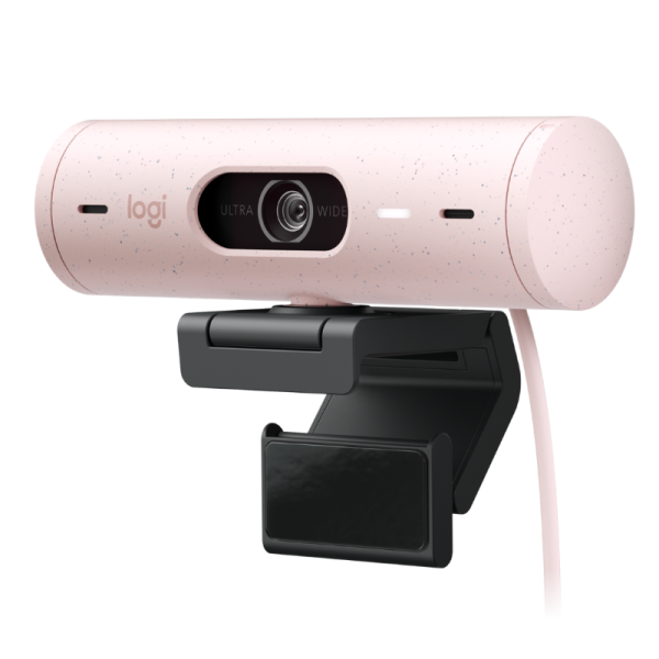Logitech Brio 500 HD Webcam Rose 1080p Show Mode Autofocus