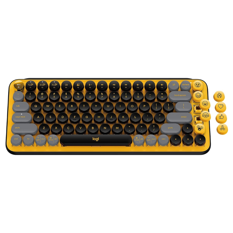Logitech POP Keys Mechanical Keyboard Blast Yellow 920-010707