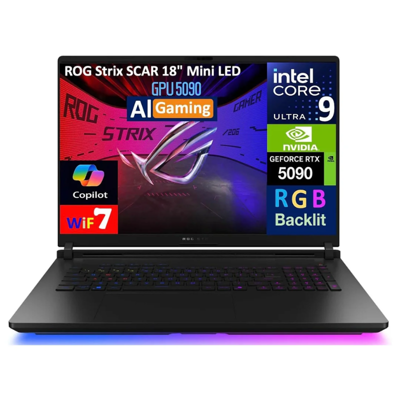 ASUS ROG Strix SCAR 18 G835L Ultra 9 Gaming Laptop RTX 5090 24GB GDDR7 64GB Ram & 4TB SSD2