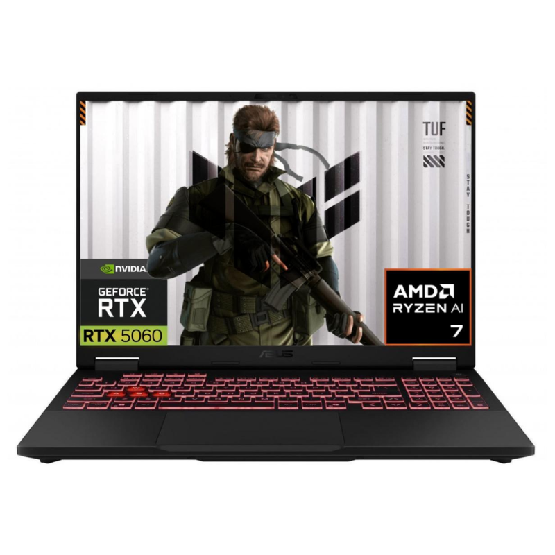 ASUS TUF Gaming A16 FA608UM Ryzen 7 260 RTX 5060 8GB GDDR7 Dedicated VRAM Display 16-inch Full HD+